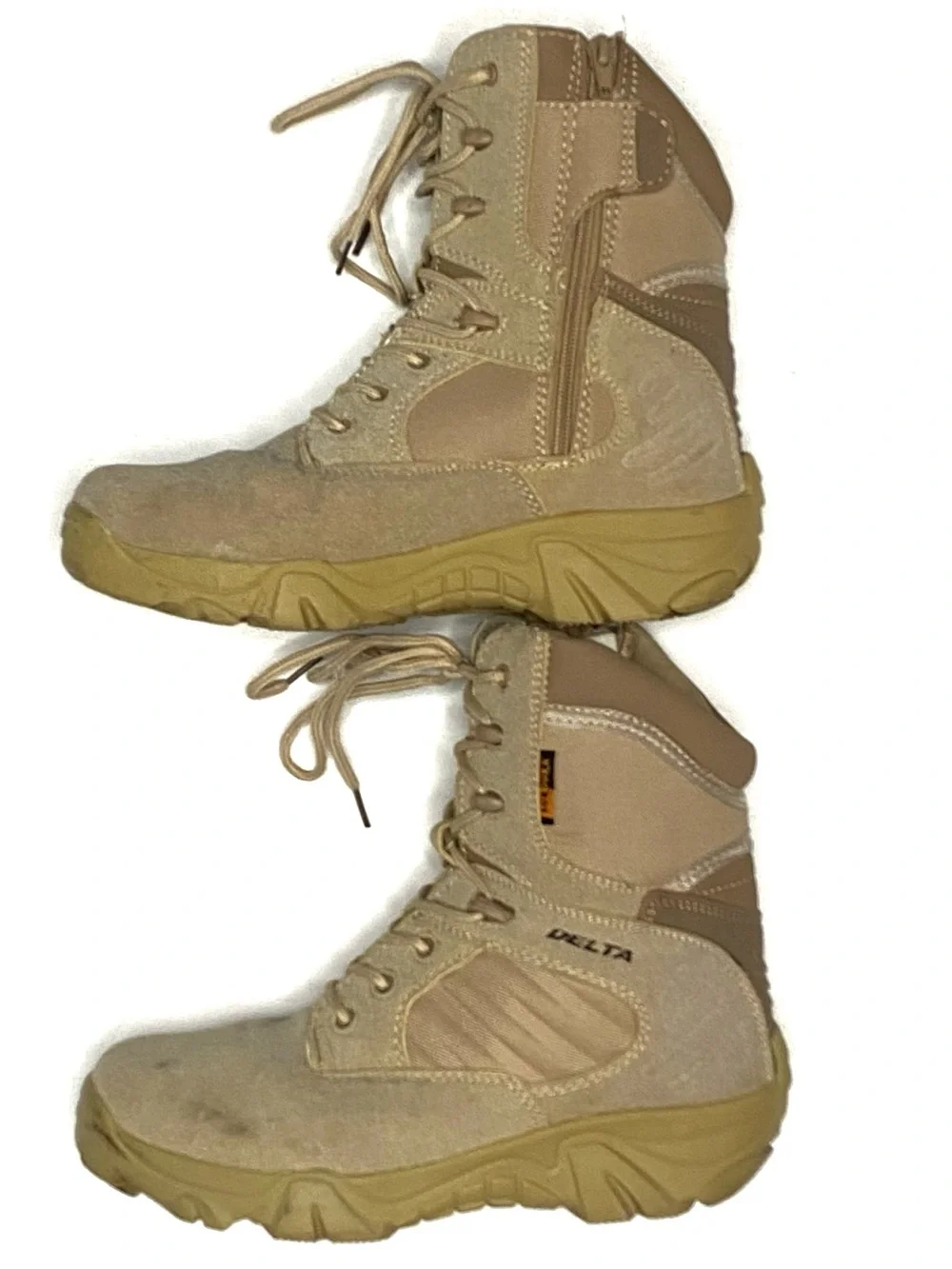 Delta Tactical Men’s Tan Cordura Military Combat Work Boots Made In USA Size 8